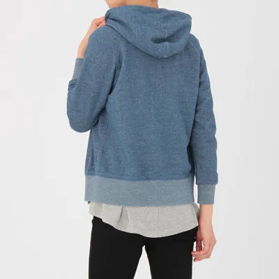 Muji Muji Blue Zip-Up Hoodie Jacket Sweater Outerwear - Photo 3