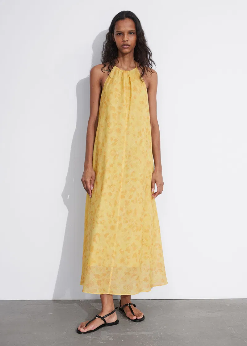 & Other Stories & Other Stories - Yellow Halter Dress - Photo 2