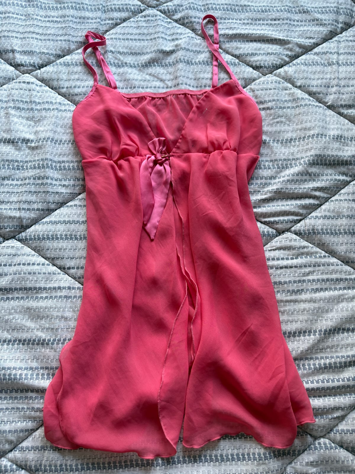 y2k Cute Pink Sheer Babydoll Cami 💕
