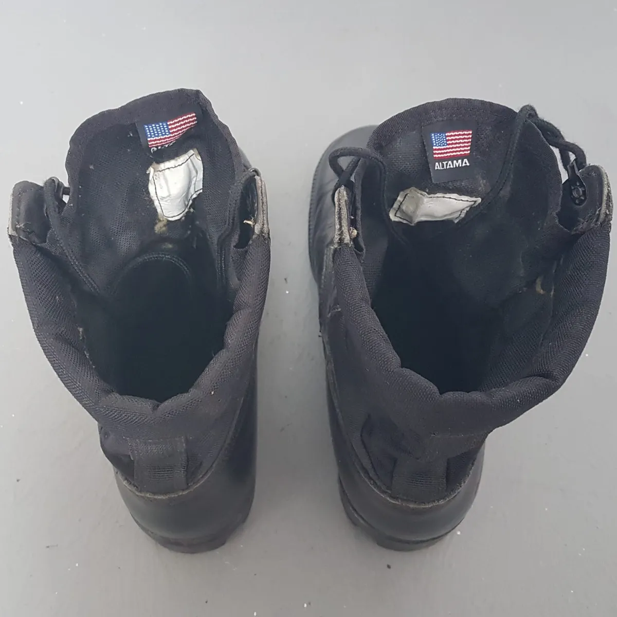 ALTAMA Original ALTAMA Combat Boots, Black Leather Shoes, US 9, UK 8, EU 42, Retro Military Boots, Vintage Tactical Boots, Cosmopolitan, Cool 8 inches High Design, Sophistication, High Performance, Durable & Comfortable, Foot Protection, Safety Shoes, Hiking - Photo 10
