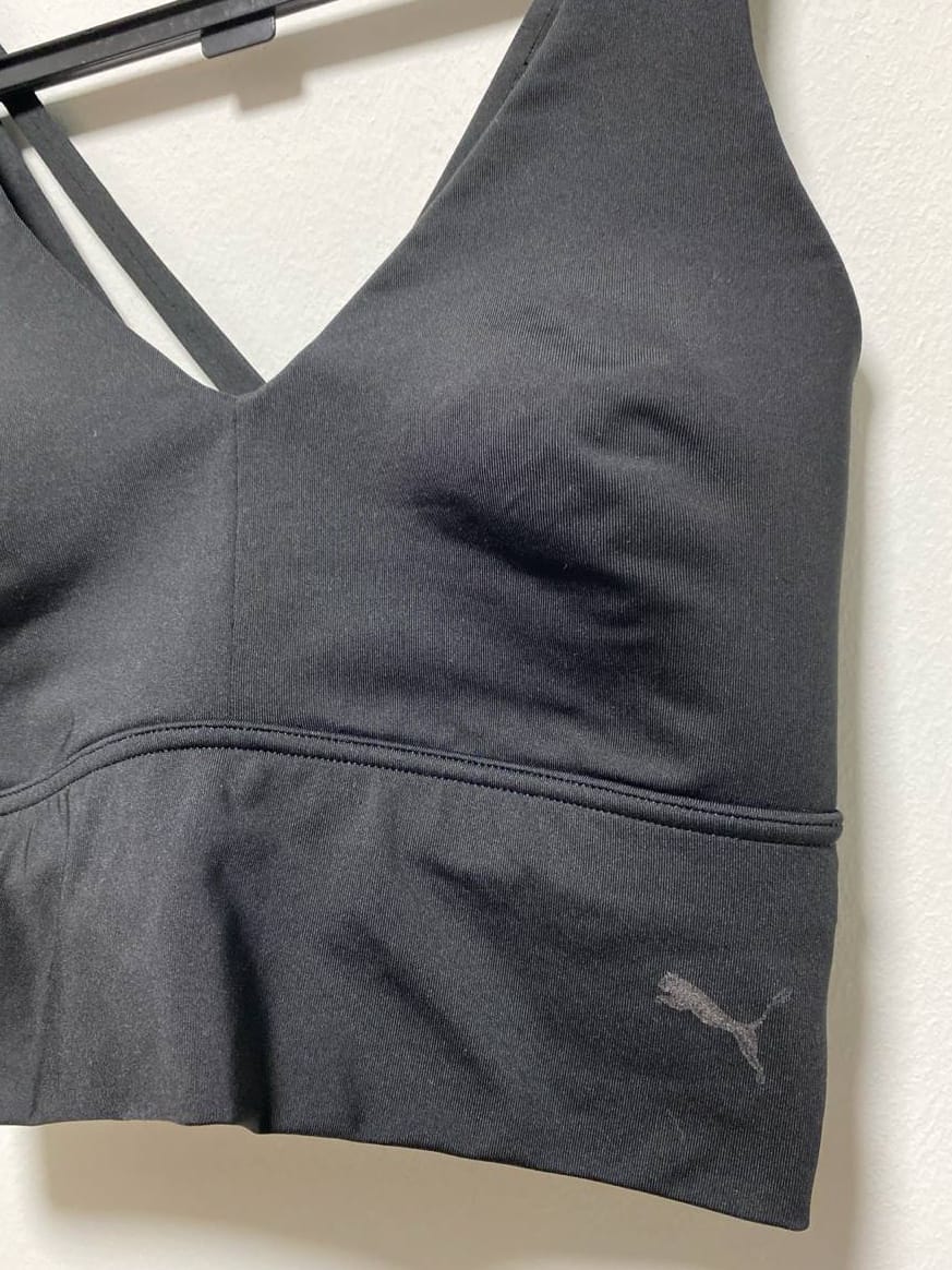 Puma PUMA Minimalist Black Strappy Sports Top  (UK 12) - Photo 2