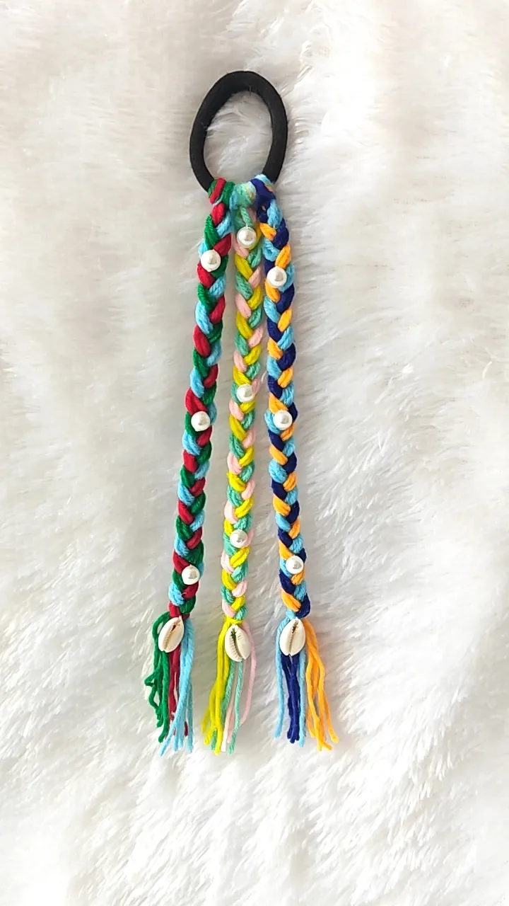 Colourful Boho Hair Ties - Photo 3