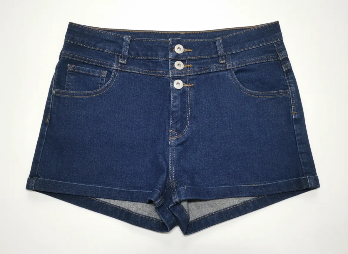 TEMT Temt Valleygirl Women High Waisted Dark Blue Denim Shorts