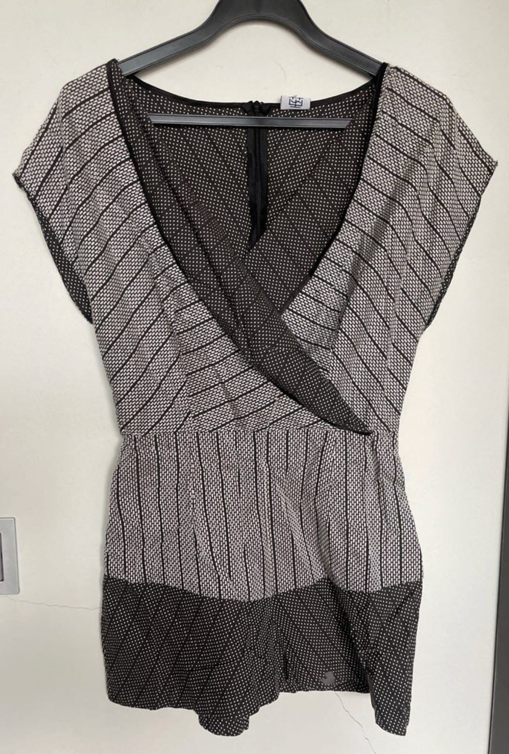 Yu Mu Mu Chic Black & White Patterned Dress
