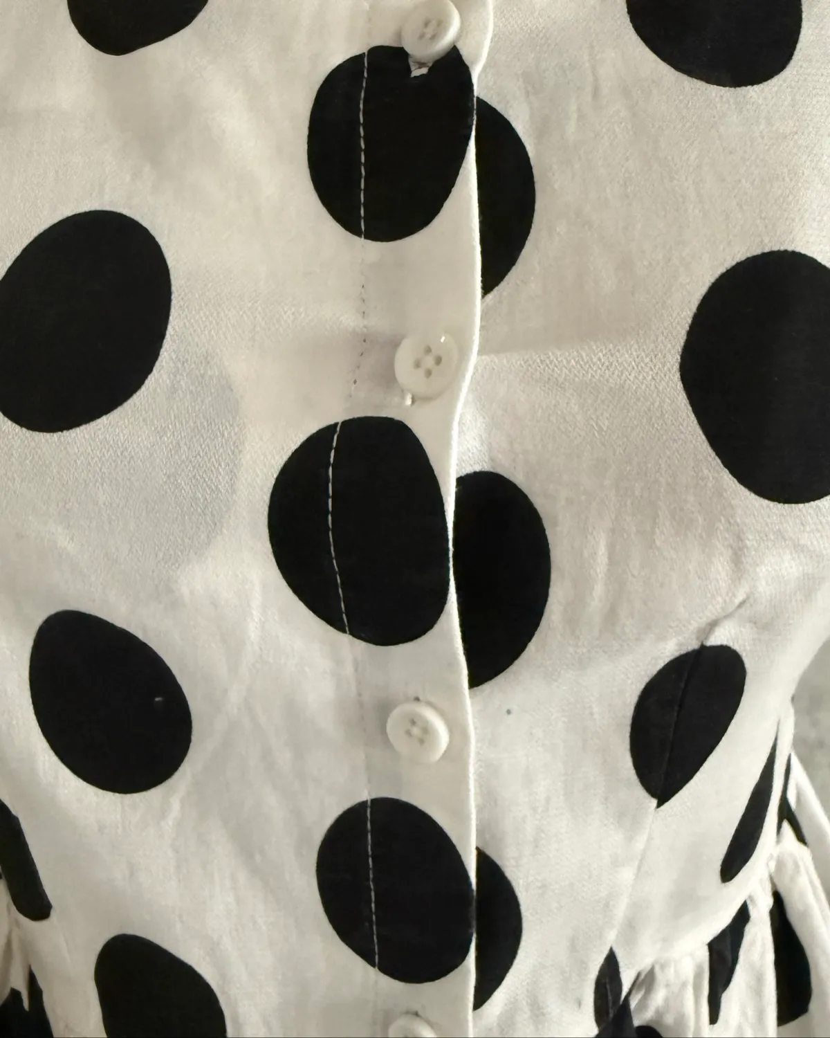 NA Cute Polka Dot Ruffle Top - Photo 3