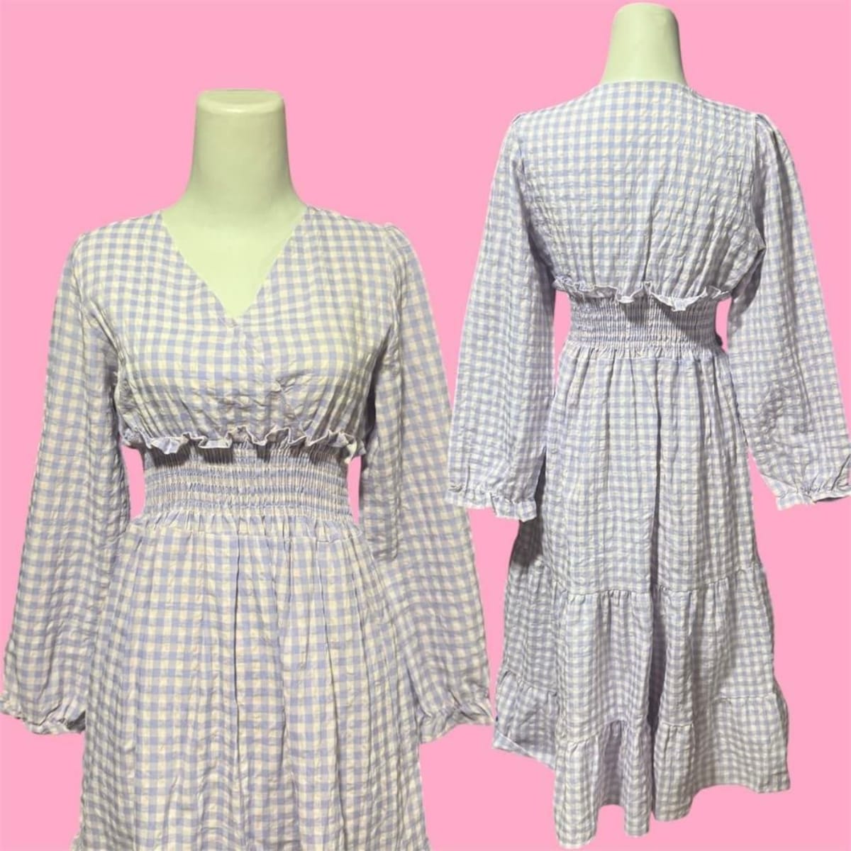 Pastel Purple & Pink Plaid Maxi Dress - Cute & Comfy! - Photo 2