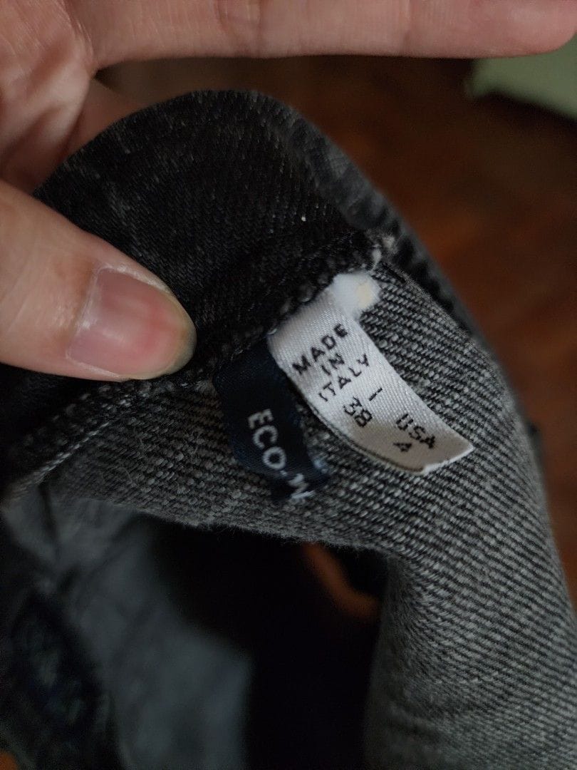 Armani Armani Y2K Grey Denim Skirt w/ Red Stitching - Cute AF! - Photo 4