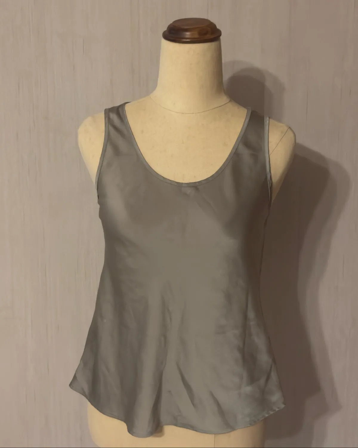 Uniqlo Sleek Taupe Satin Cami Top