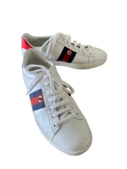Gucci Gucci Ace Sneakers with Playful Pineapple Patches - Photo 2