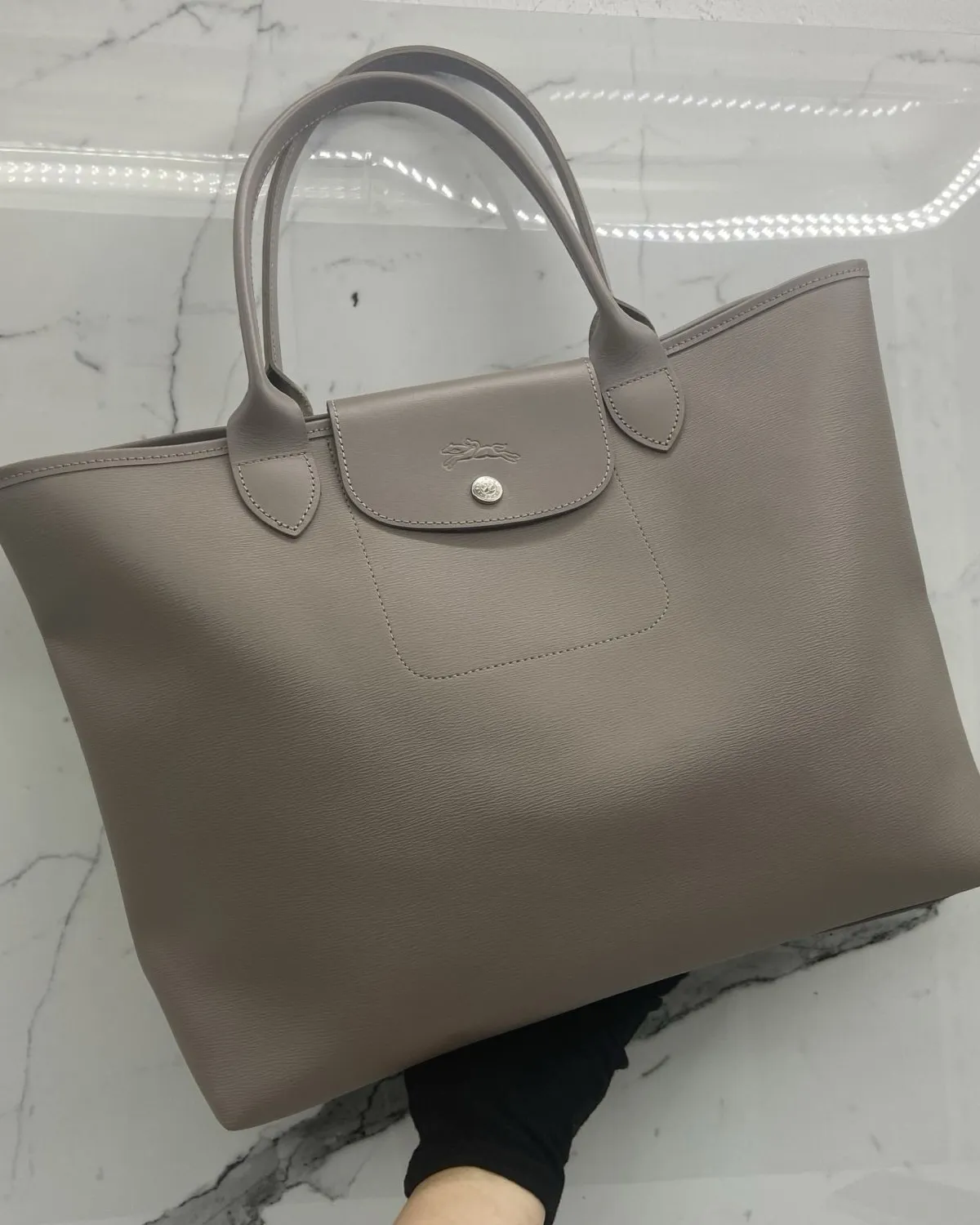 Longchamp Authentic Longchamp Le Pliage city Taupe Tote Bag