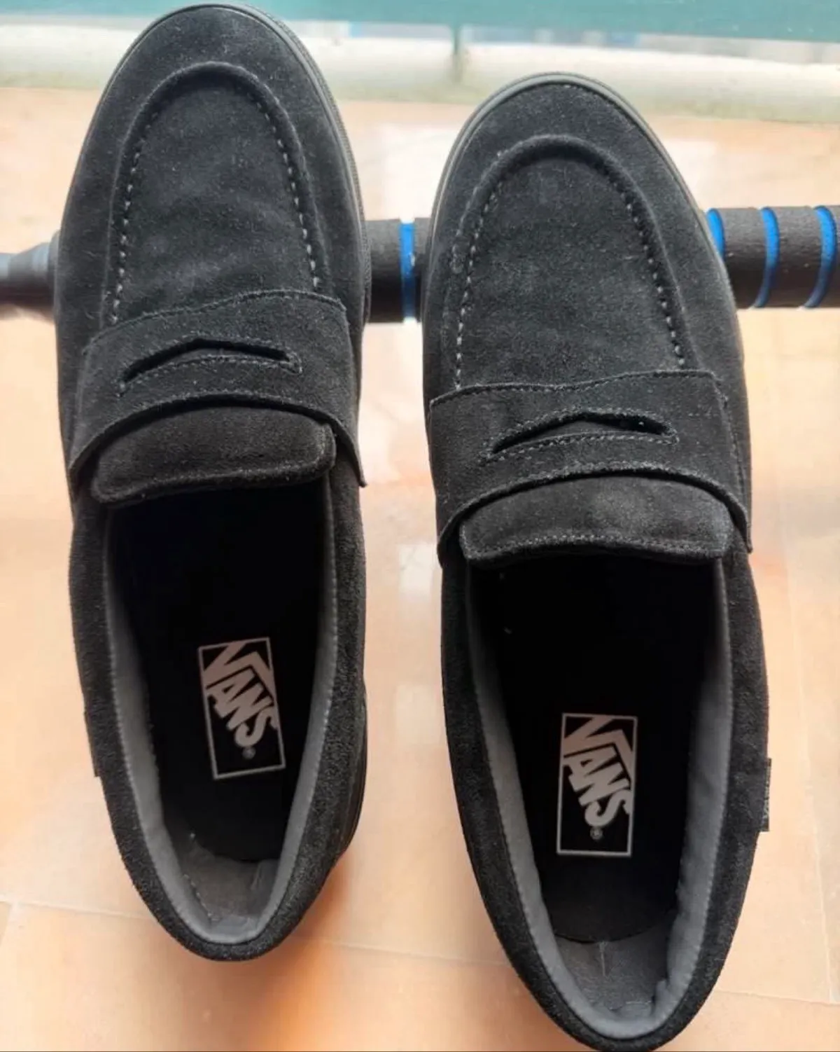 Vans Vans Black Suede Penny Loafers - Photo 5