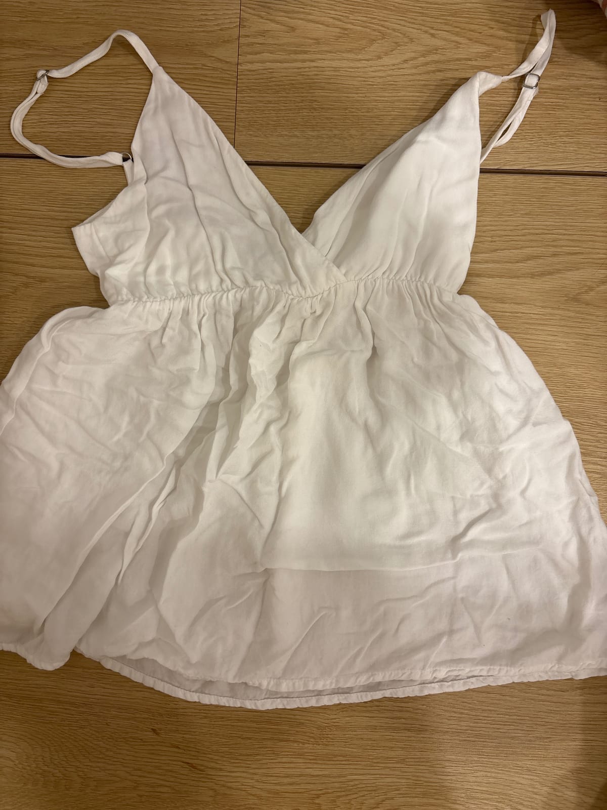 White Babydoll Tank Top - Summer Vibes
