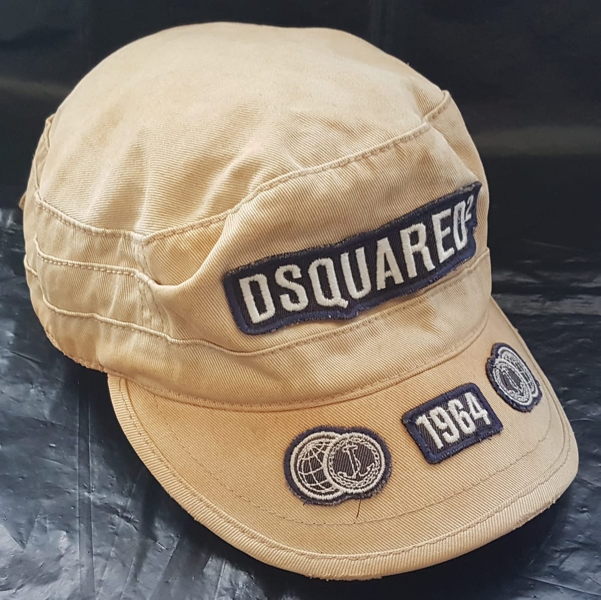 DSQUARED2 Luxury Dsquared² Designer Cap, 1964, Cosmopolitan, Cool DS2 Khaki Baseball Cap, MEDIUM, One of the Rarest Model, Limited Edition, Sleek Slogan, Mean Motherfuckin’ Marina 10 Worldwide Cruising, Car Rally, F1 Racing, Jockey Cap, Roadster, Timeless Appeal - Photo 9