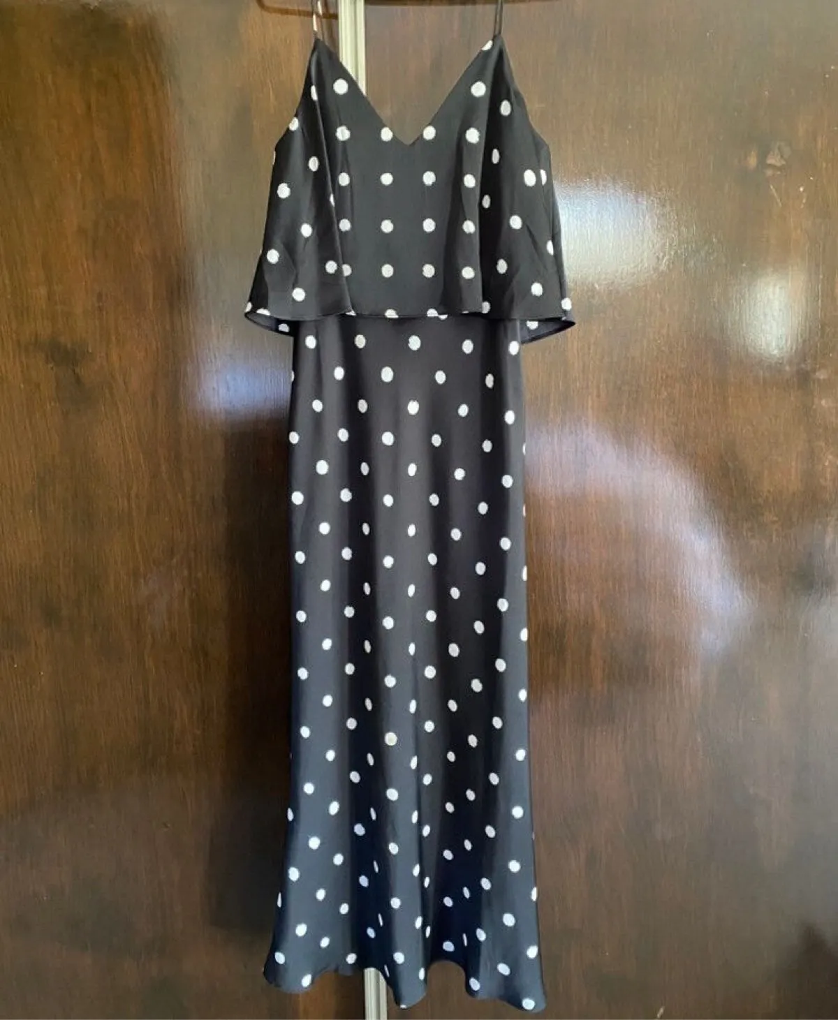 Shona Joy Shona Joy Polka Dot Bias Cut midi Dress — UK 10 - Photo 3