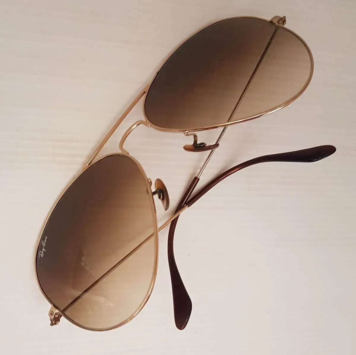 RAYBAN Original RAYBAN Sunglasses, Model RB3025, Aviator LARGE Metal 001, RETAIL $295, Bausch & Lomb USA, Gold Frame, Brown Gradient Lenses, Full Rim, Cat 3 UV Protection, Polarized, Classic Aviator Eyewear, Top Gun, Maverick, Tom Cruise, Legendary Pilot Fashion - Photo 7