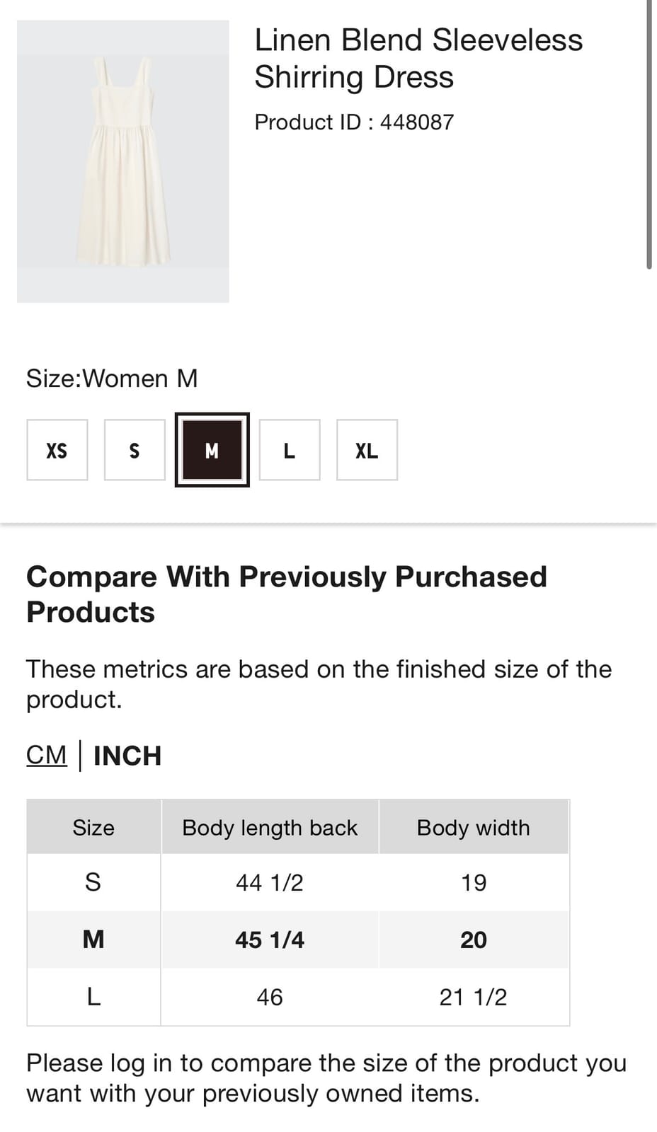 Uniqlo Uniqlo Linen Blend Sleeveless Shirring Dress - Off White - Photo 8