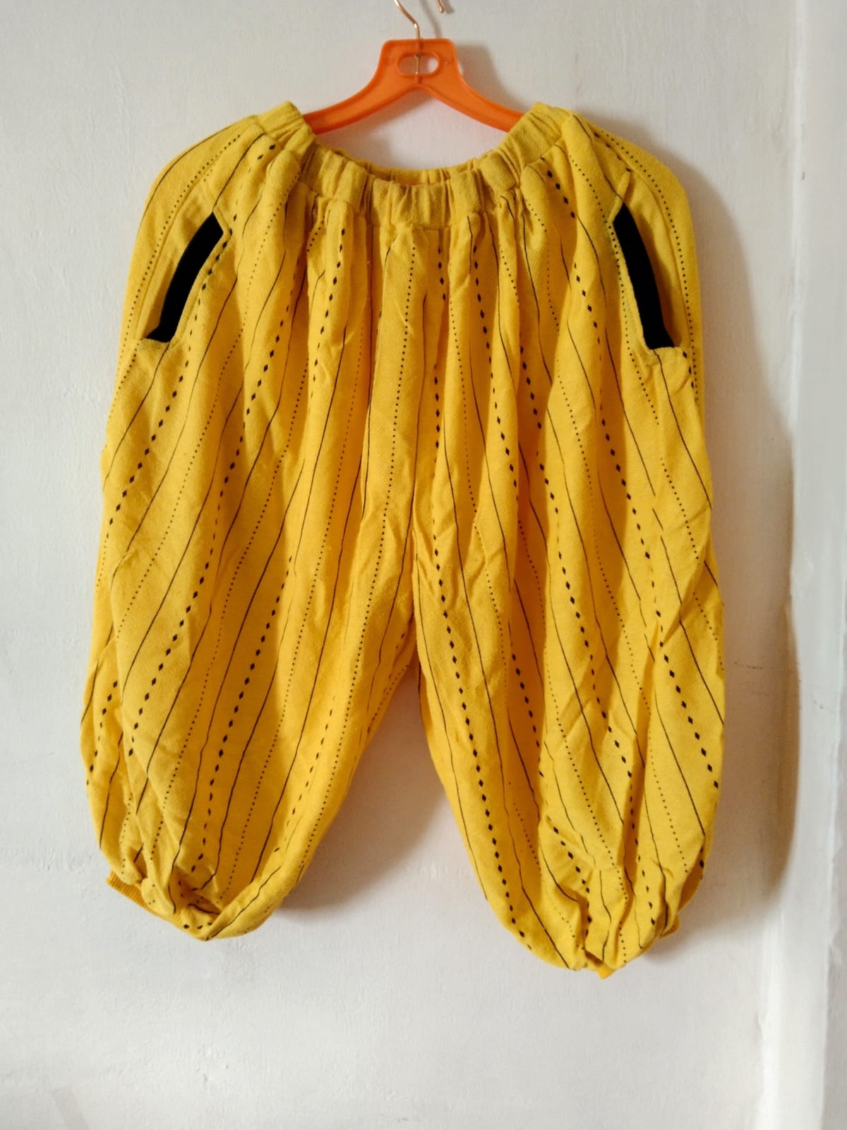 Vibrant Yellow Boho Harem Pants