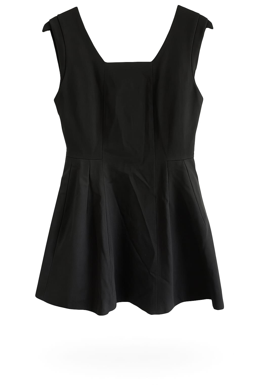 ZARA Black Sleeveless Dress With Pleats (M)