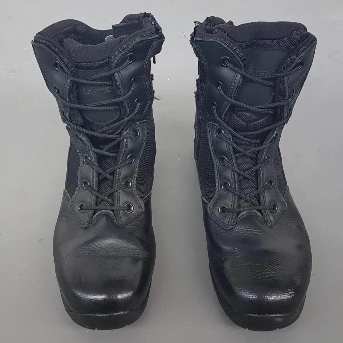 FRONTIER Original Frontier Combat Boots, Cool 8 inches High, US 9.5, UK 8.5, EU 42.5, Black Leather Shoes, Side Zipper, Retro Boots, Vintage Tactical Boots, Cosmopolitan, Durable Design, High Performance, Foot Protection, Safety Shoes, All Terrains, Adventures - Photo 10
