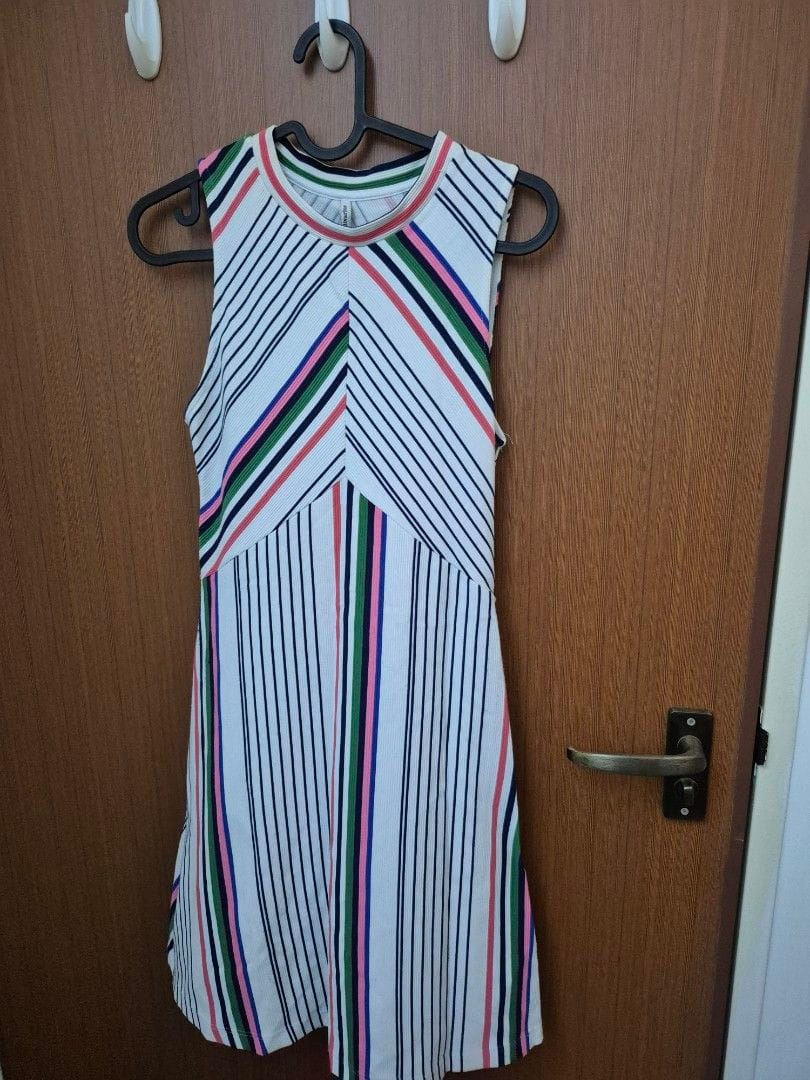 Stradivarius Stradivarius Chic Striped Sleeveless Dress (Size S)