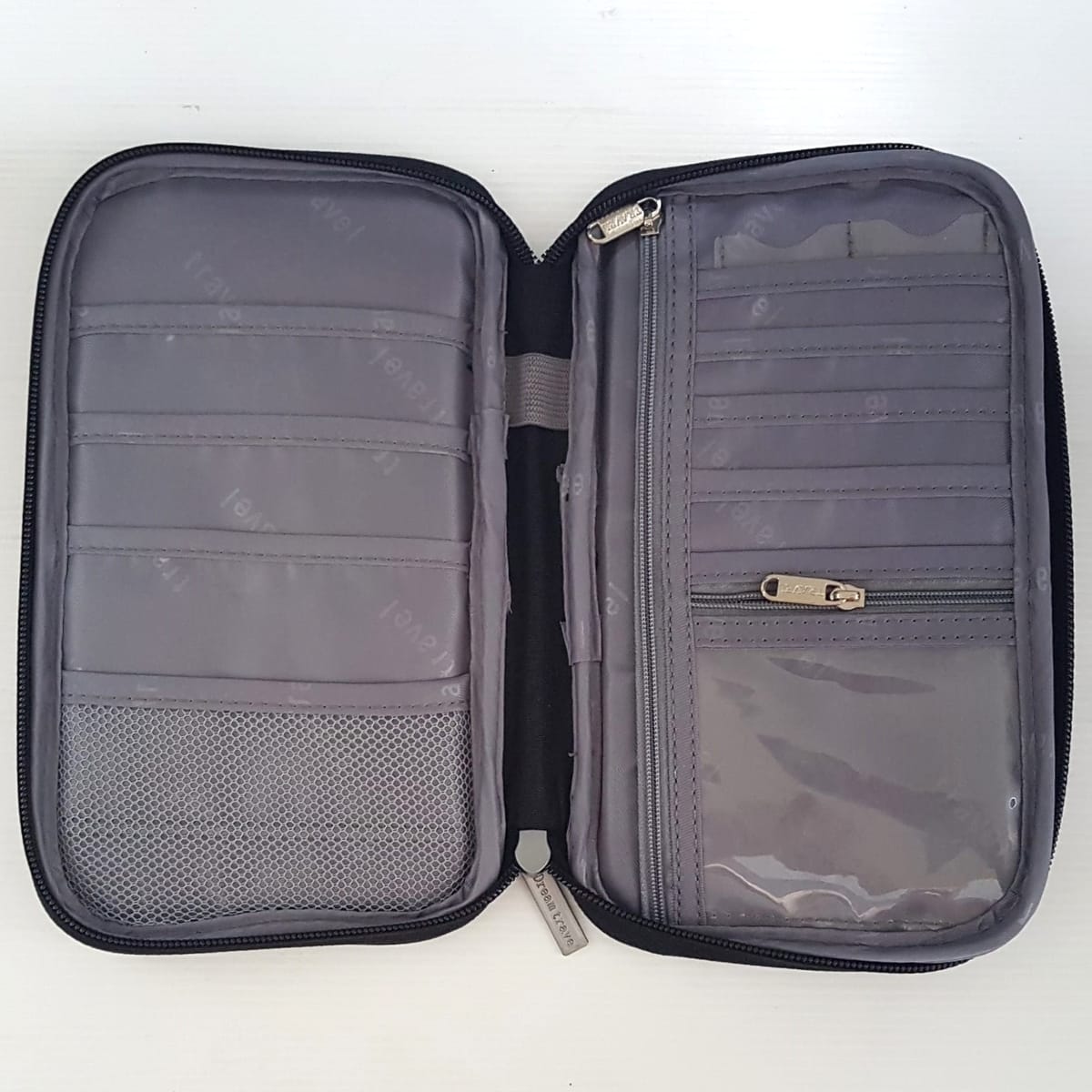Dream Travel Original DREAM TRAVEL Pouch, Cool Travel Organizer, Cards, Monies & Document Holders, Sleek Black Clutch, Satchel, Cosmopolitan, Urban Style, Continental, Intricate Design, Sophistication, Luxury Living, Pop Culture, Cult Street Fashion, Brand New Condition - Photo 9