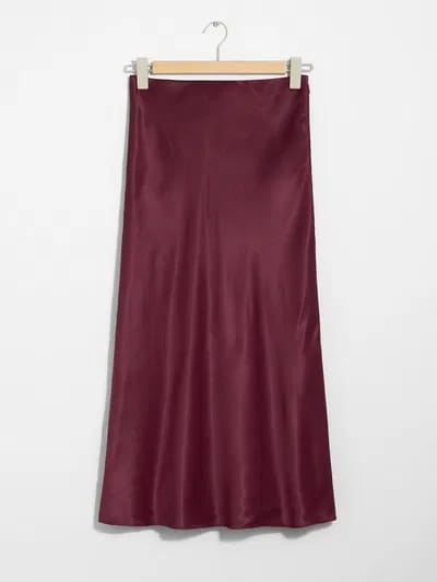 & Other Stories - Satin Midi Skirt