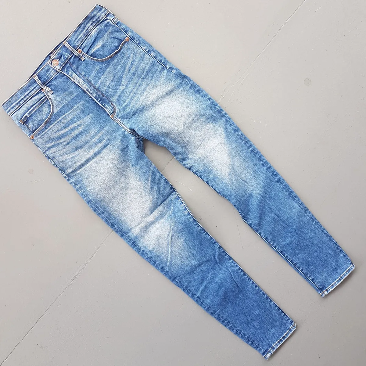 Original Abercrombie & Fitch Denim Jeans, Ultra High Rise Super Skinny Jeans, Cosmopolitan, Size 30, Signature, Cool Stretchable Bottoms, AF Bootcut Model, Sophistication, Streetwise, Pop Culture, Hip Hop, Rock Star, Timeless Classic, Urban Style
