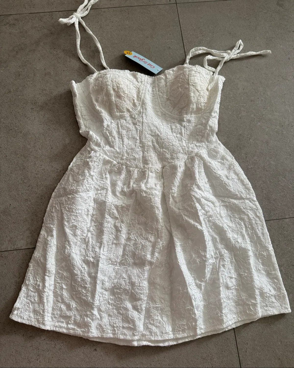 Chic Padded Textured Mini Dress