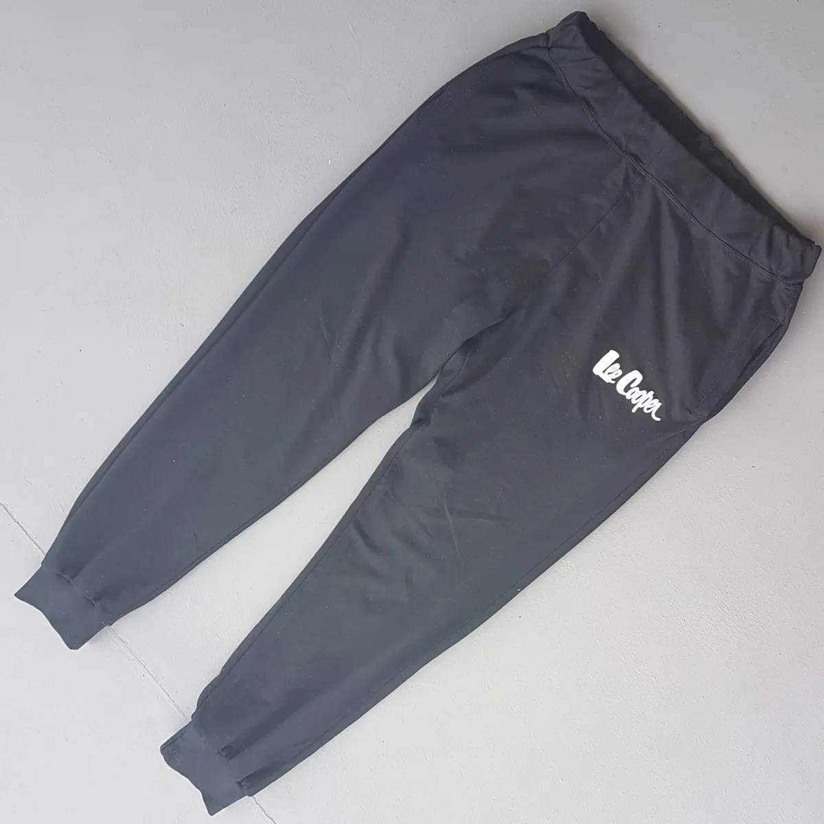 Lee Cooper Lee Cooper Jogger Pants, Tracksuit Bottoms, Hype Black Entity Joggers, Cuffed Hem, Prominent Lee Cooper Logo, Cosmopolitan, XL Track Pants, Sporty Stretchable Sweatpants, Sophistication, Streetwise, Urban Style, Timeless Appeal, Everyday Fashion - Photo 5