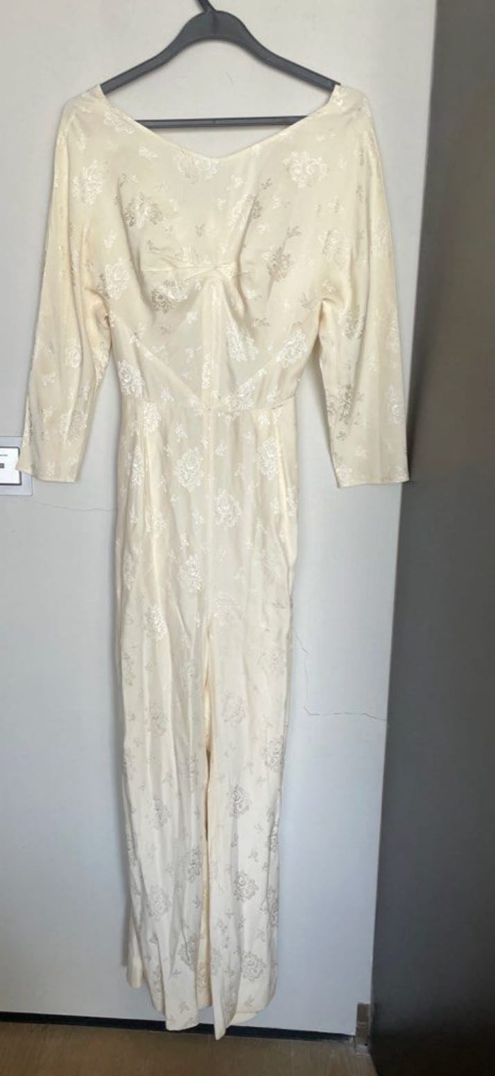Elegant Cream Floral Jumpsuit - 3.1 Philip lim silk jumpsuit
