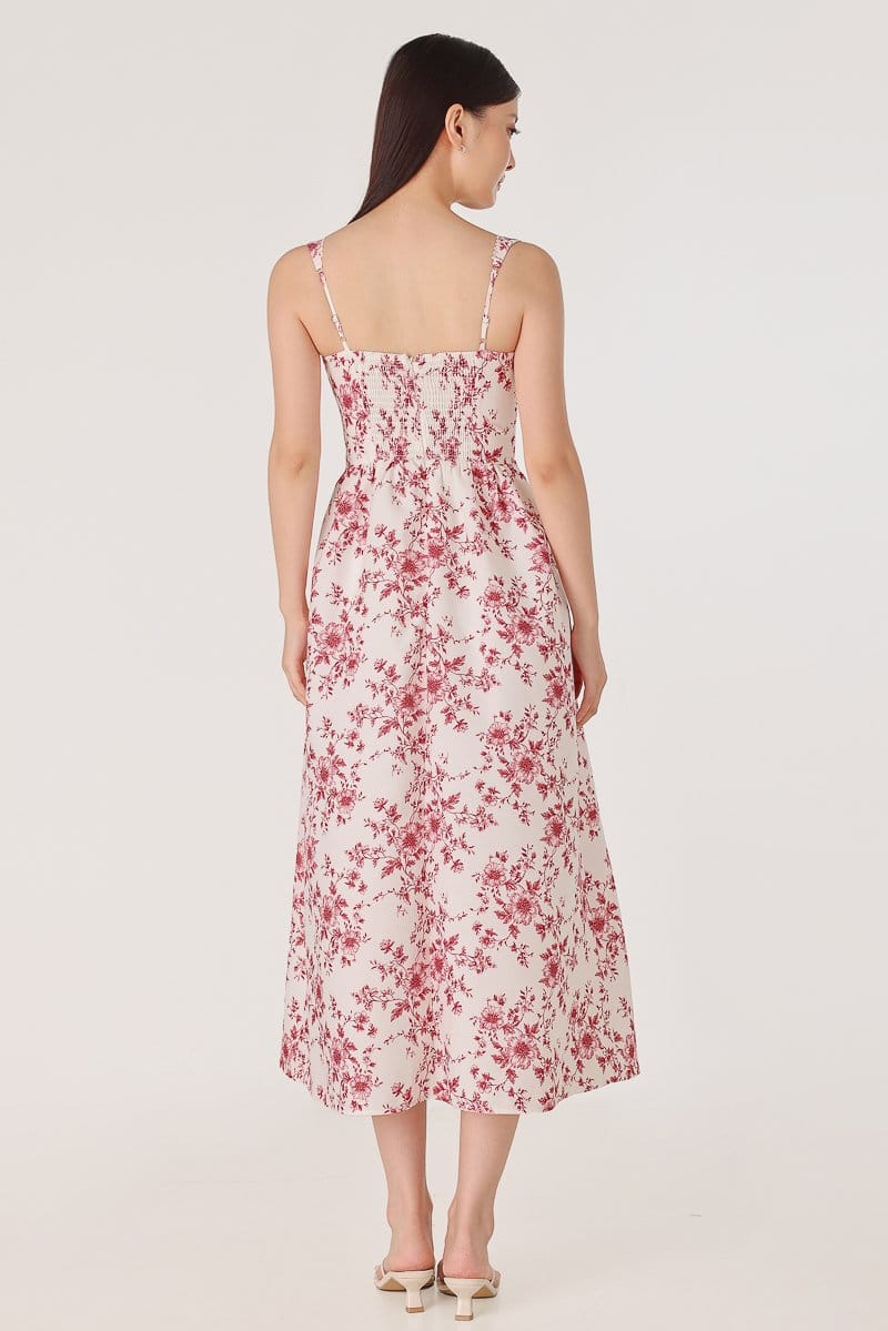 Lovet Abriana Padded Linen Corset Midaxi Dress - Photo 3