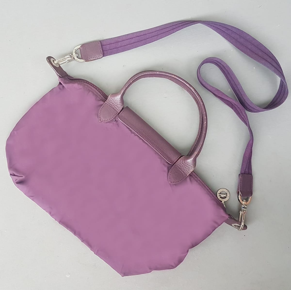 LONGCHAMP Longchamp Le Pliage Neo XS Shoulder Bag, Original LONG CHAMP Tote Bag, Purple Color, Cosmopolitan, Cool & Inspiration, Crossbody Strap, Sling Bag, Haute Couture, Luxury Canvas Designer Bag, Sleek Leather Handle & Flap, Urban Style, Pop Culture - Photo 2