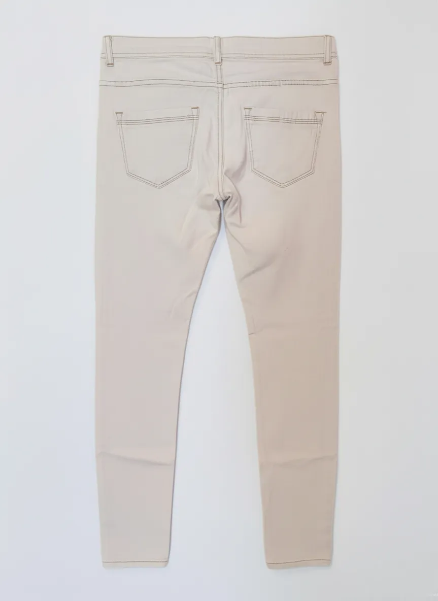 Bershka Bershka Women Light Denim Skinny Long Jeans Bottom Pants - Photo 2