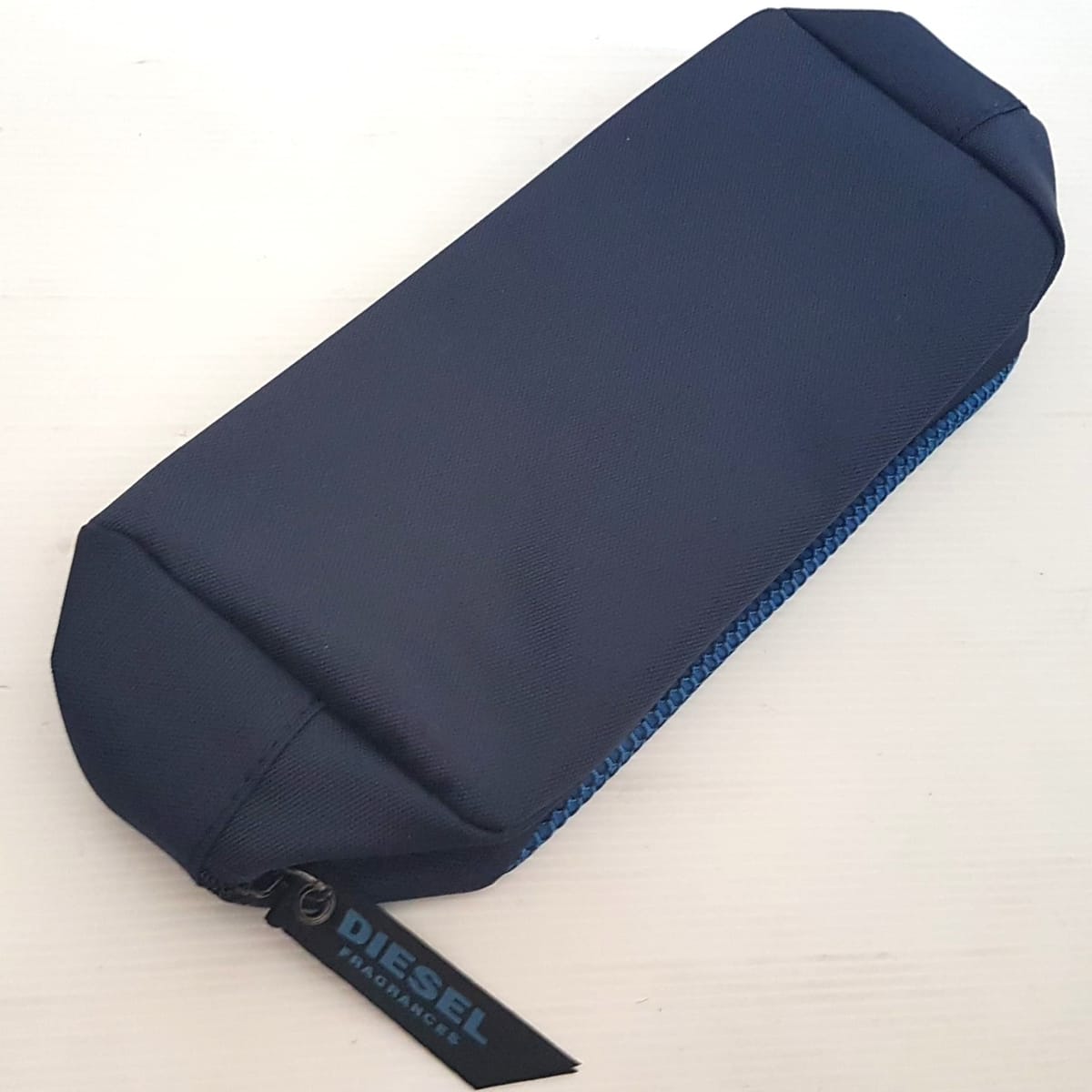 DIESEL  Original DIESEL Limited Edition Pouch, ITALY Cool Blue & Black Clutch, Cosmopolitan Satchel Bag, Intricate Design, Diesel Fragrances, Only the Brave, Sleek Model, Sophistication, Streetwise, Cosmetic Bag, Toiletry, Luxury Living, Pop Culture - Photo 2