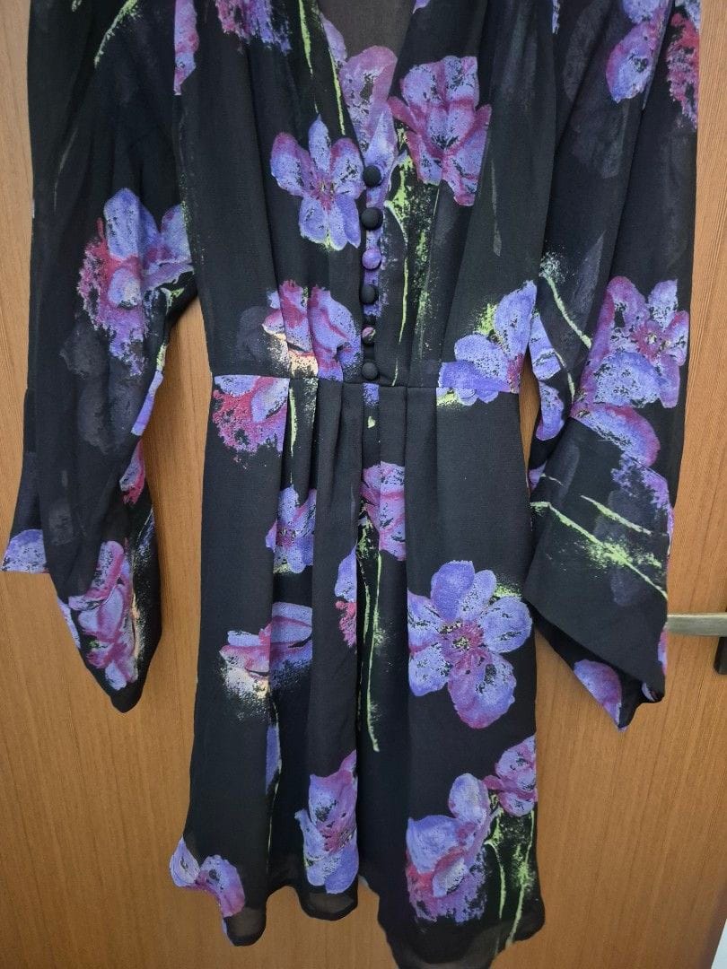 ASOS ASOS Floral Print Dress w/ Waist Tie (Size UK 8) - Photo 4