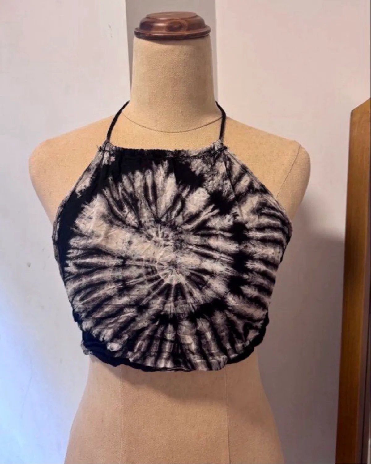 Trendy Tie-Dye Halter Crop Top