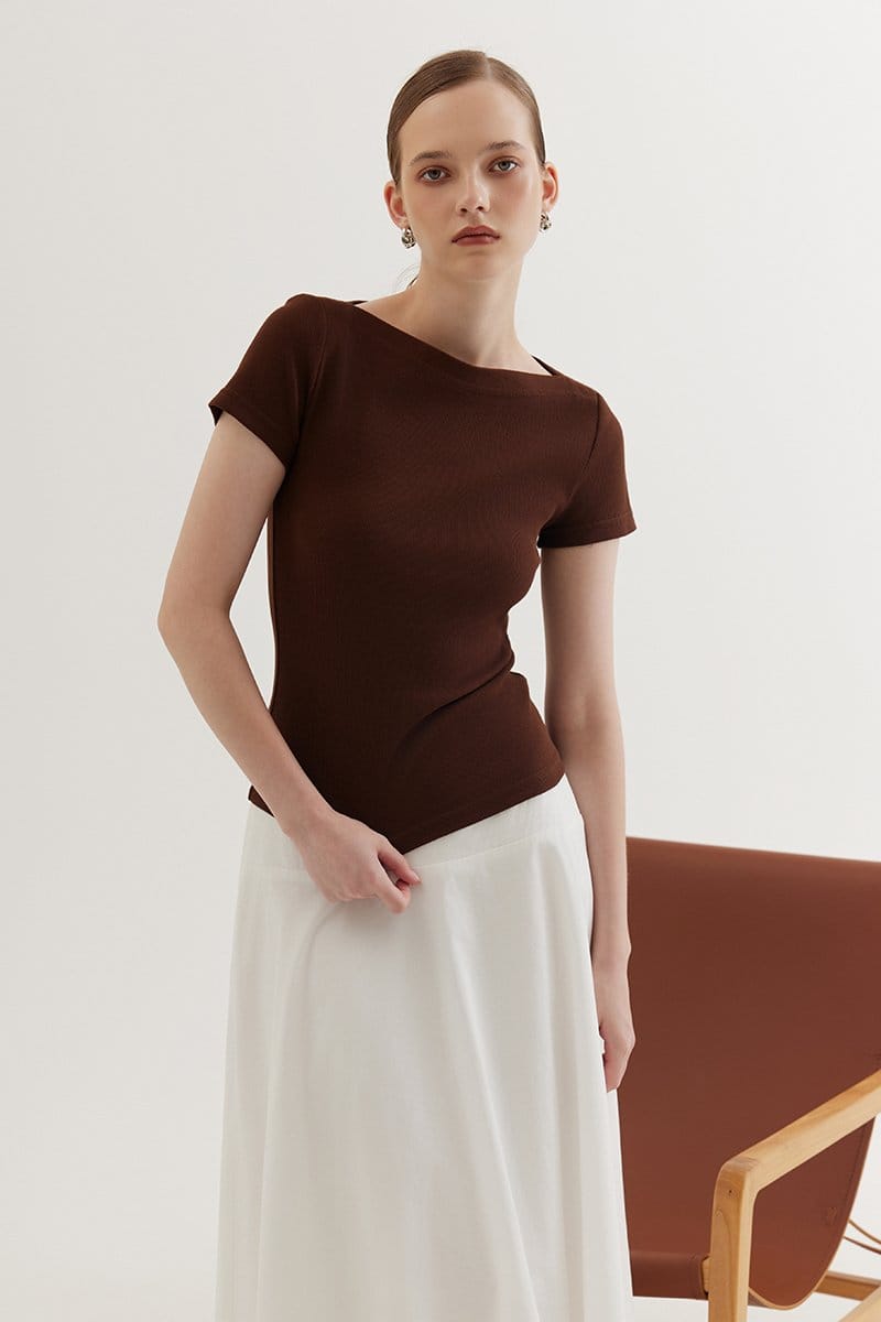 Love & Bravery Bridget Boat Neck Top