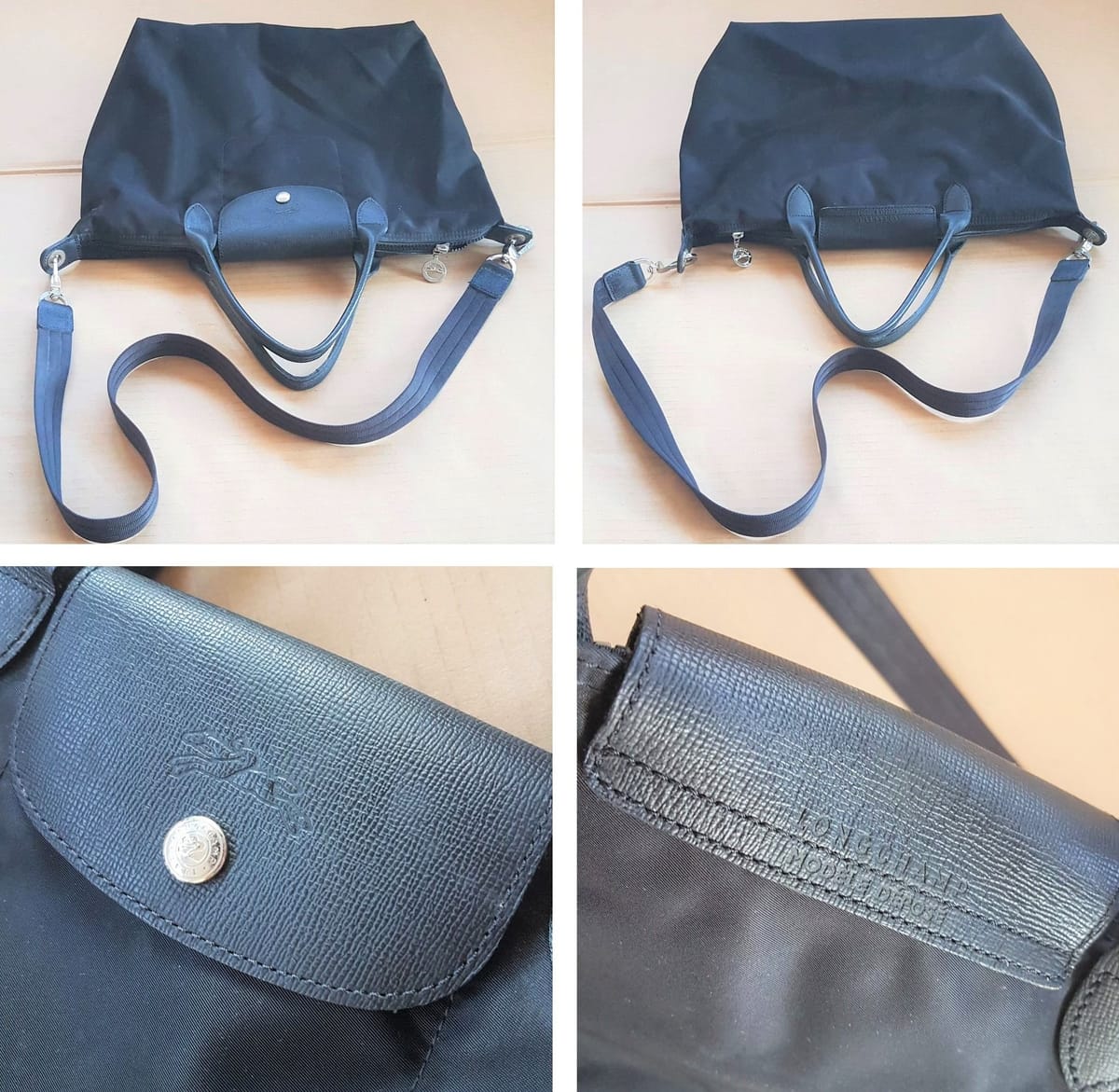 LONGCHAMP Original Long Champ Tote Bag, Paris, France, Haute Couture, Cosmopolitan, Modele Depose, Luxury Blue Leather Longchamp, LE PLIAGE CITY, Designer Handbag, Sleek Model, Timeless Appeal, Urban Style, Pop Culture, Cult Street Fashion, Your Everyday Bag, - Photo 4