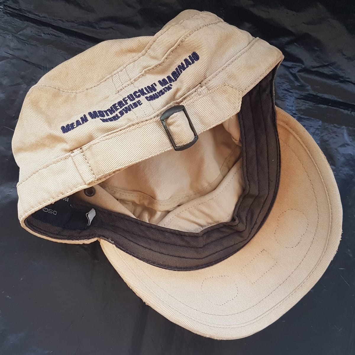 DSQUARED2 Luxury Dsquared² Designer Cap, 1964, Cosmopolitan, Cool DS2 Khaki Baseball Cap, MEDIUM, One of the Rarest Model, Limited Edition, Sleek Slogan, Mean Motherfuckin’ Marina 10 Worldwide Cruising, Car Rally, F1 Racing, Jockey Cap, Roadster, Timeless Appeal - Photo 7