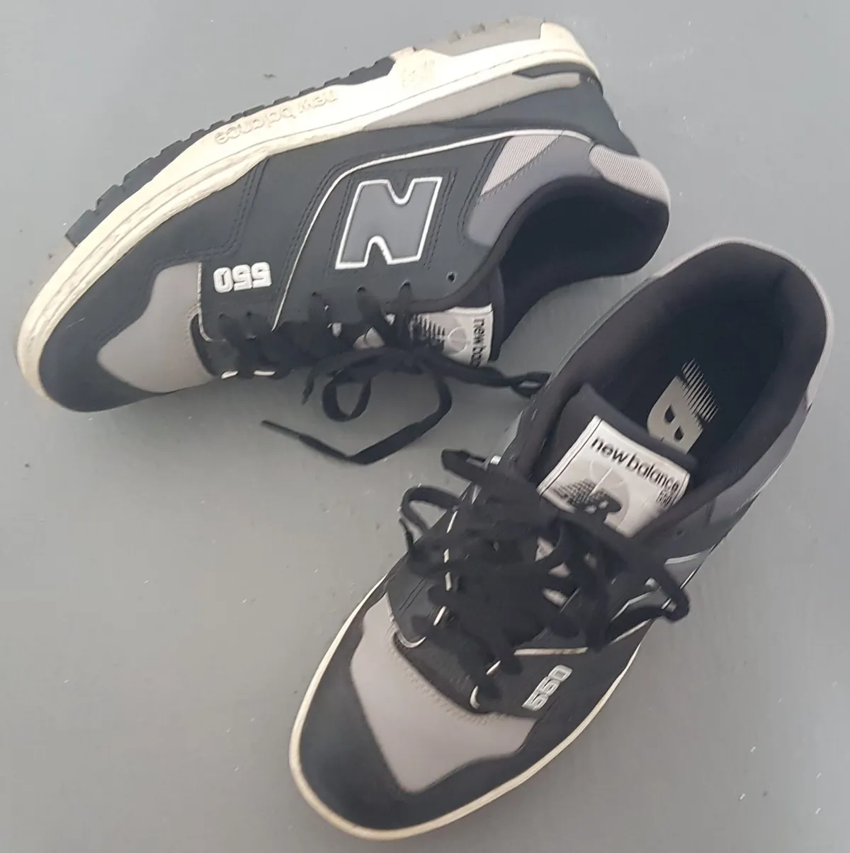 New Balance Retro New Balance 550 Shadow Sneakers, Cool Black, Marble & Grey Colorway, US 10, UK 9.5, EUR 44, CM 28, Cosmopolitan, Vintage NB Basketball Shoes, Timeless Appeal, Urban Style, Sophistication, Streetwise, Everyday Fashion - Photo 2