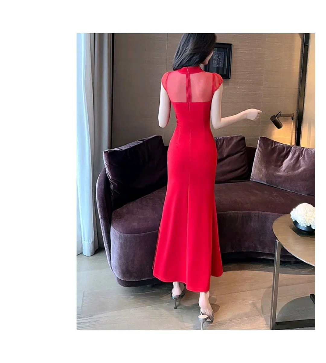 Nil Red Evening Cheongsam Gown - Photo 2