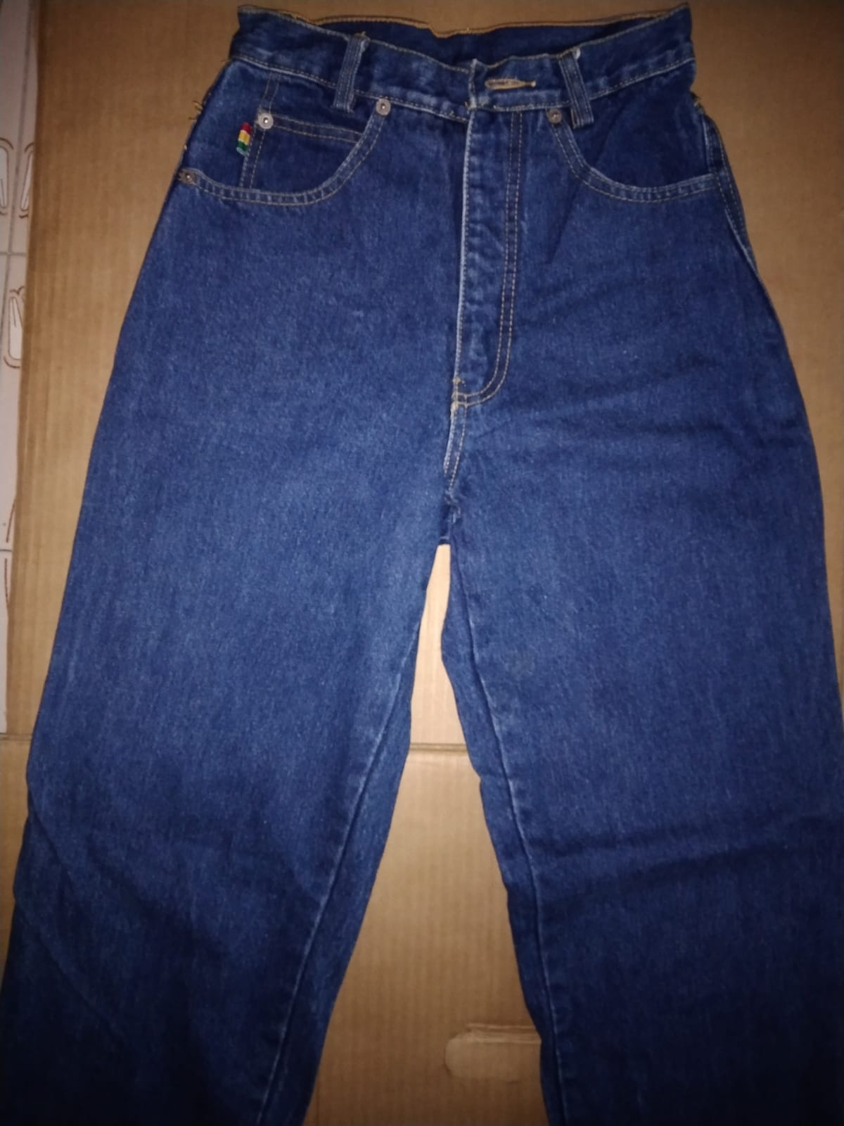 Vintage High-Waist Blue Denim Jeans