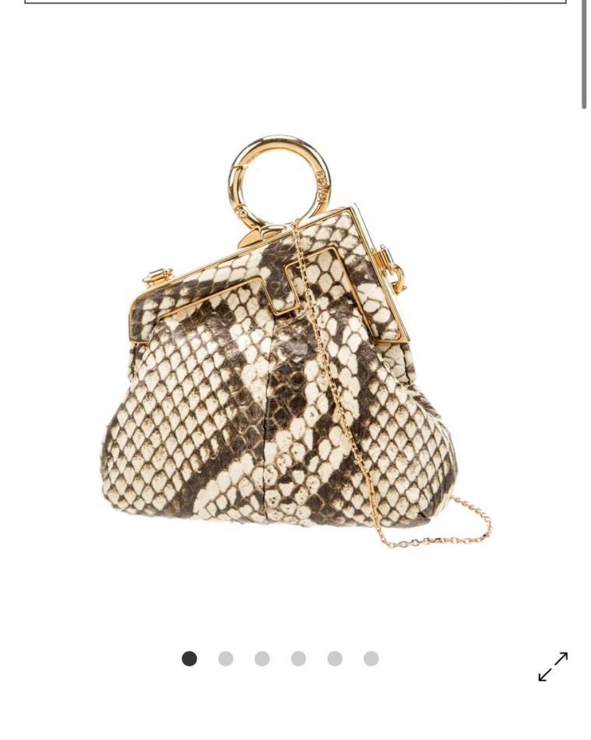 Fendi Fendi Nano Snakeskin Bag - Photo 4