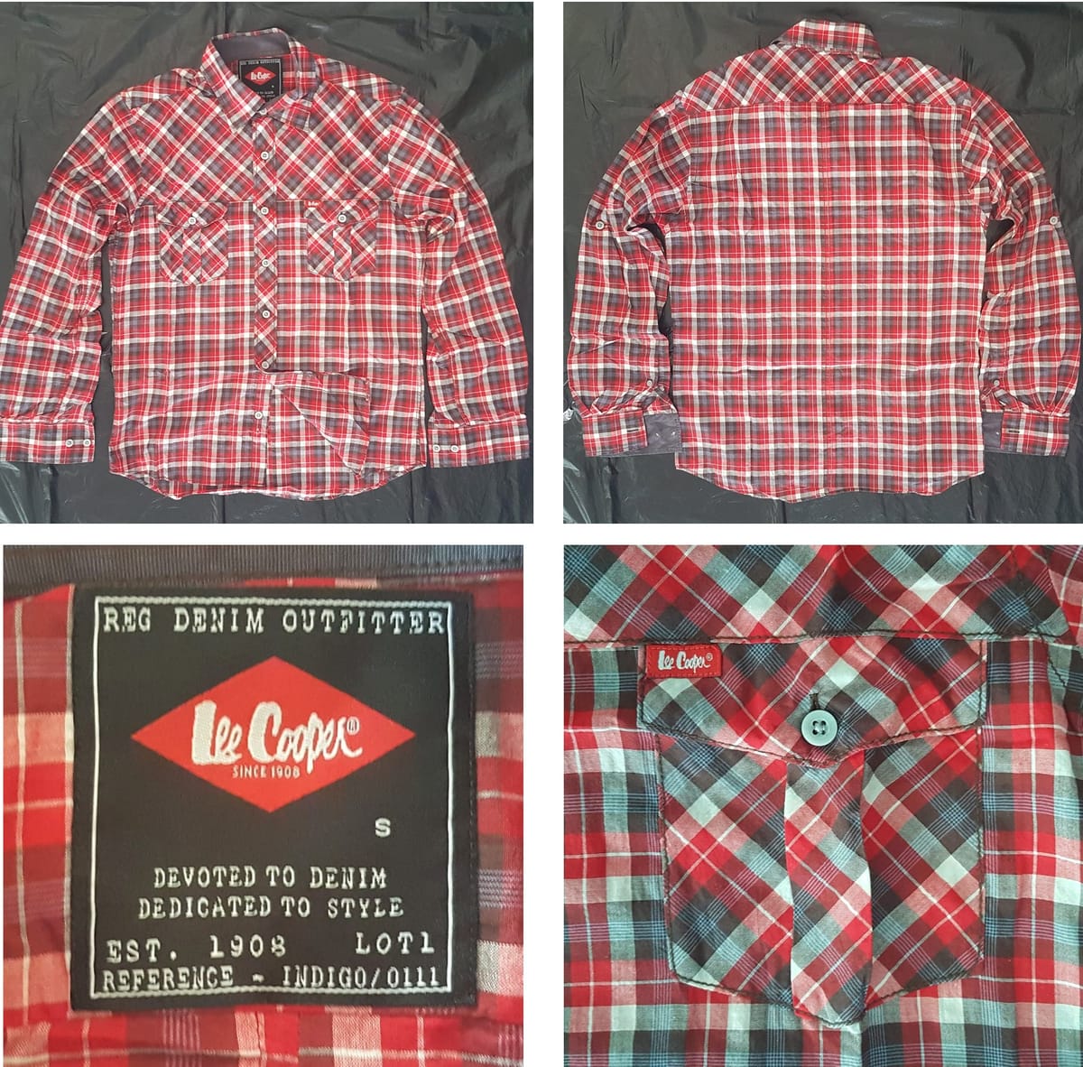 Retro Lee Cooper Designer Plaid Shirt, Cool Cowboy Top, Cosmopolitan, American Classic, Western Fashion, Sleek Design, Red Tartan, Luxury Denim Outfitter, Urban Style, Timeless Appeal, Pop Culture, Sophistication, Streetwise, Cult Street Fashion
