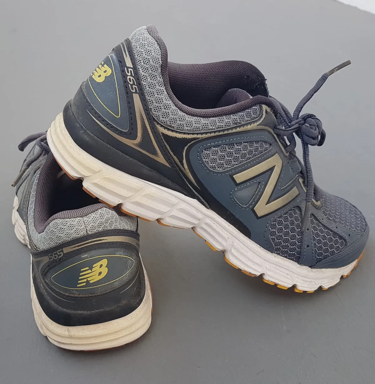New Balance Original New Balance Running Shoes, US 7, UK 6.5, EU 40, CM 25, NB 565 TECHRIDE Model, Cosmopolitan, Dark Grey, Silver N Logo, Neon Yellow Accents, Active Lifestyle, Timeless Appeal, Urban Style, Everyday Fashion Sneakers - Photo 4