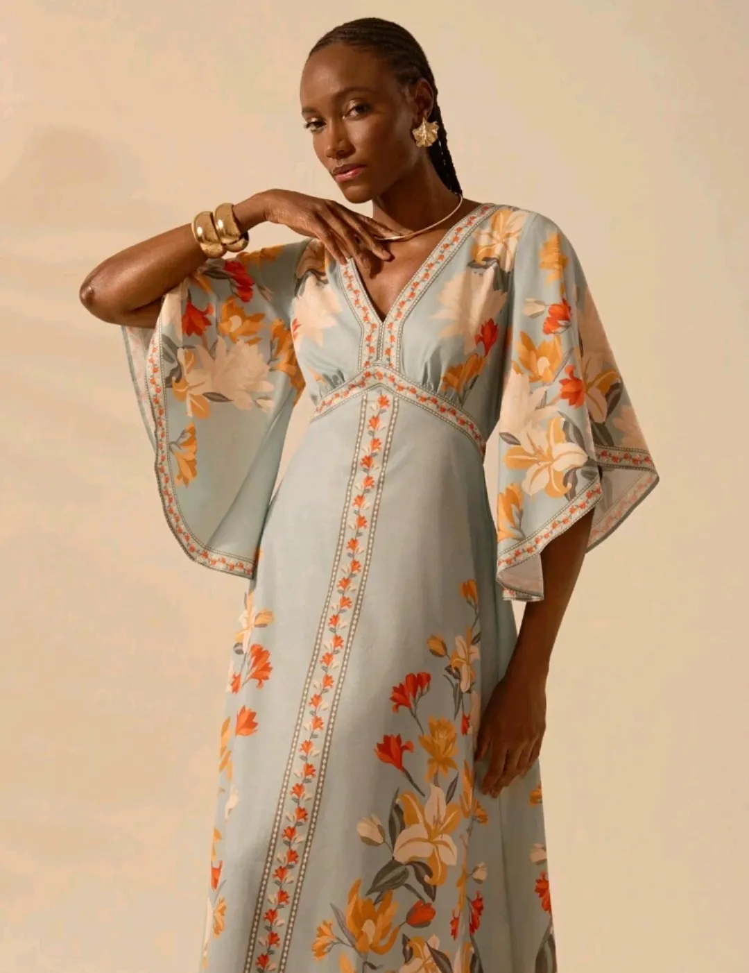 SHEIN Floral Maxi Dress