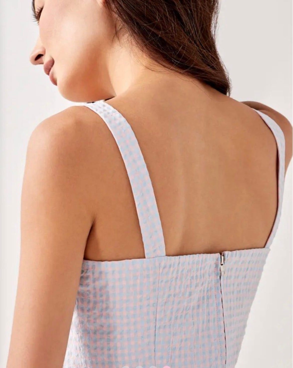 Love Bonito Fausta Padded Bustier Checkered Top - Photo 3