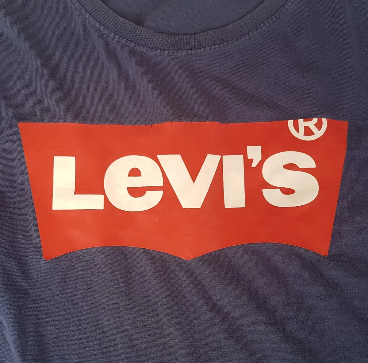 Levi's Vintage Levi’s Strauss T-Shirt, Retro Levi’s Graphic Tee, Cosmopolitan, Cool Blue Crew Neck Top, Iconic Red Batwing Logo, Red Tab Model, Urban Style, Pop Culture, Hip Hop, Rock Star, Sophistication, Streetwise, Everyday Fashion, Timeless Classic - Photo 4