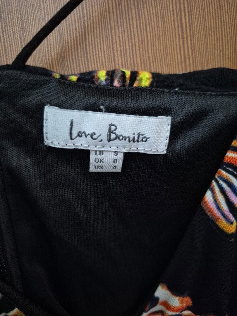 Love Bonito Love Bonito Black Floral Dress - Size S 💐✨ - Photo 6