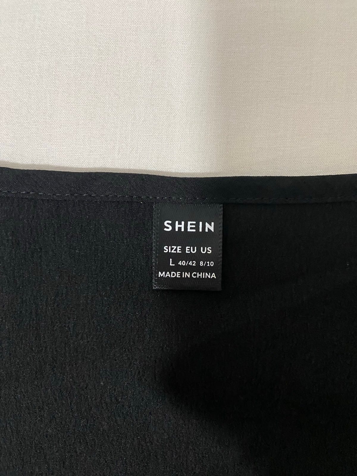 Shein Shein Black Wrap-Style Ruffle Top - Photo 3
